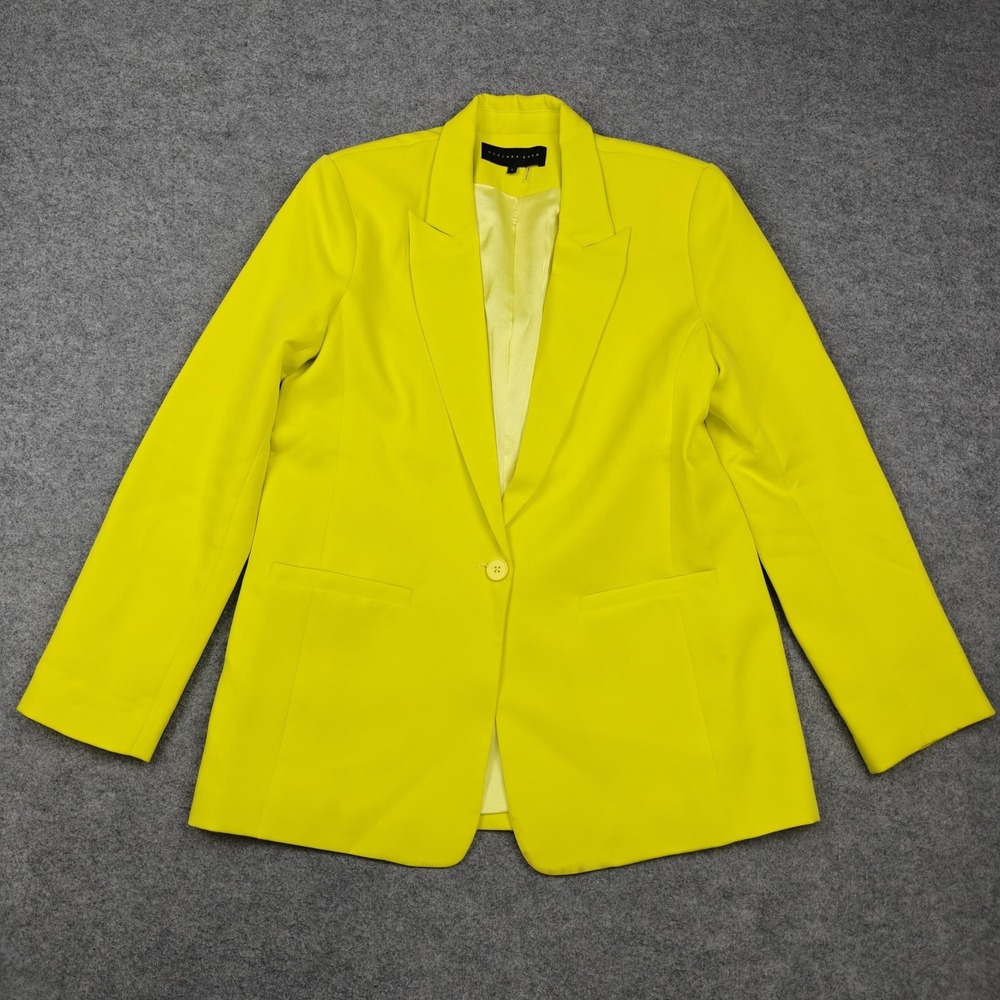 Endless Rose Neon Yellow Single-Button Blazer